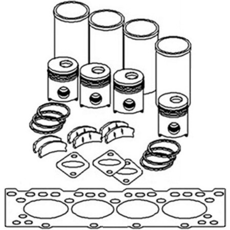 Aftermarket OK280 Major Engine Overhaul Kit Fits Allis Chalmers 801 860 2800 (Series Engine) ENP30-0050